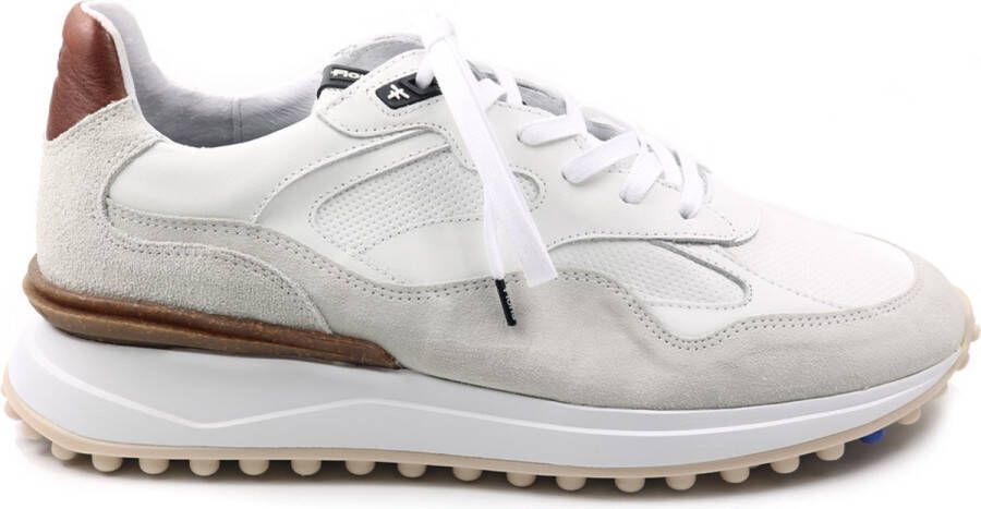 Floris van Floris van Bommel van Floris van Bommel Sneakers Heren Lage sneakers Herenschoenen Suède SFM-10159 Wit - Foto 7
