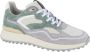 FLORIS VAN BOMMEL Lage Sneakers Heren Sfm-10159 Noppi Maat: 40⅔ Materiaal: Leer Kleur: Groen - Thumbnail 2
