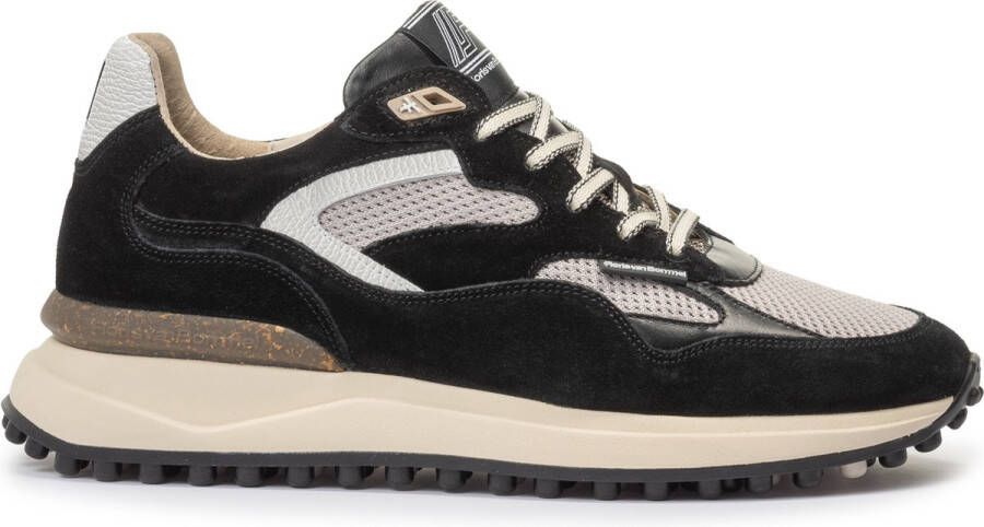 FLORIS VAN BOMMEL Lage Sneakers Heren Sfm-10159 Noppi Maat: 44⅔ Materiaal: Suède Kleur: Zwart