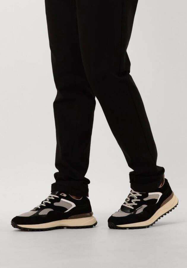 FLORIS VAN BOMMEL Lage Sneakers Heren Sfm-10159 Noppi Maat: 44⅔ Materiaal: Suède Kleur: Zwart