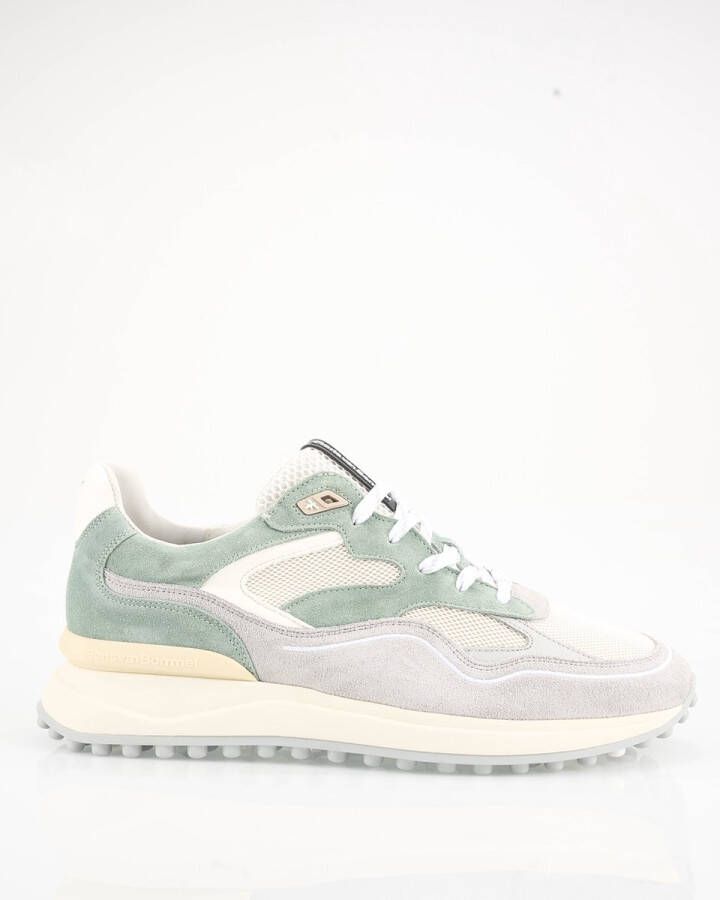 Floris van Bommel Sfm-10159 Sneakers Leer Heren Groen