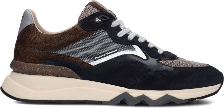 FLORIS VAN BOMMEL Lage Sneakers Heren Sfm-10178 De Zager Maat: 48⅔ Materiaal: Suède Kleur: Blauw