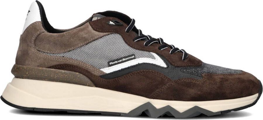 FLORIS VAN BOMMEL Lage Sneakers Heren Sfm-10178 De Zager Maat: 41⅓ Materiaal: Suède Kleur: Bruin
