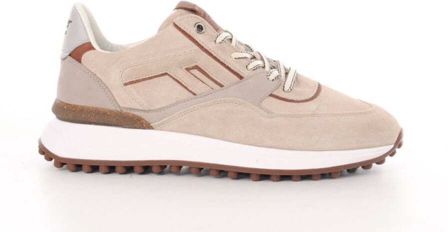 FLORIS VAN BOMMEL Lage Sneakers Heren Sfm-10223 Noppi Maat: 45⅓ Materiaal: Suède Kleur: Beige