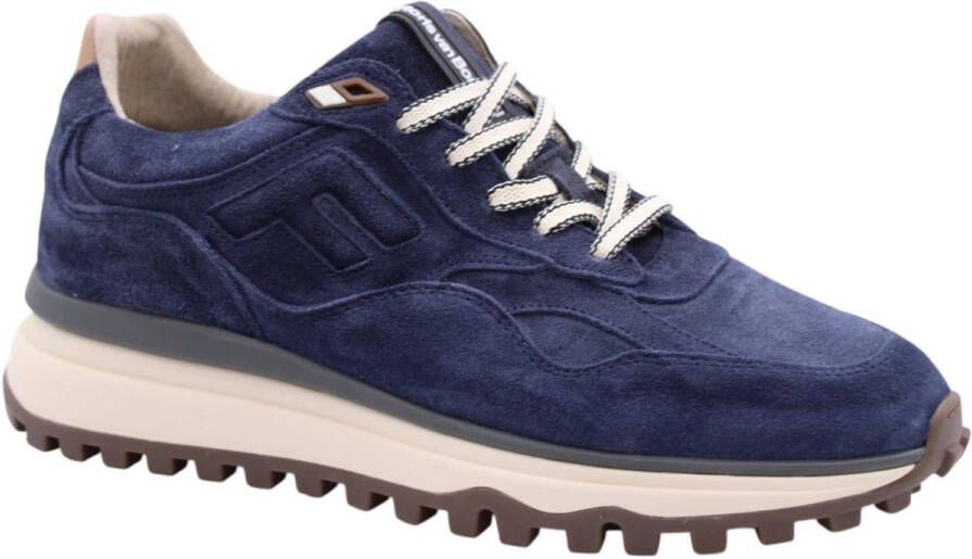 FLORIS VAN BOMMEL Lage Sneakers Heren Sfm-10178 De Zager Maat: 47 Materiaal: Suède Kleur: Blauw - Foto 2