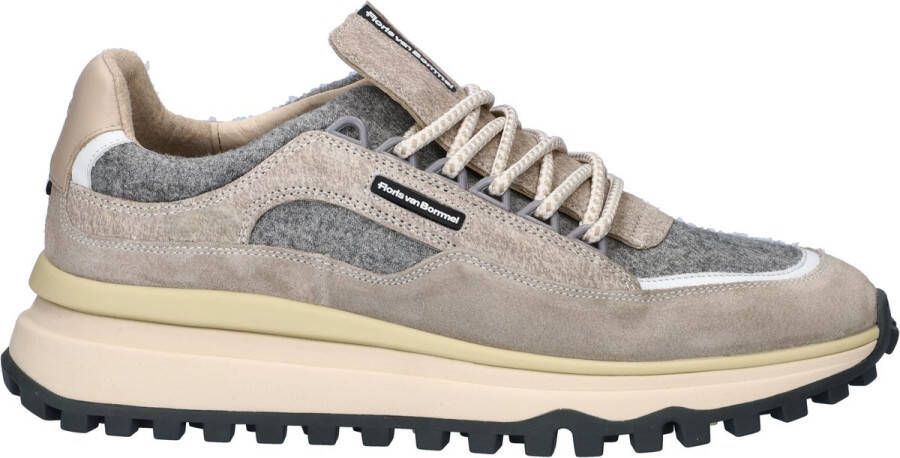 FLORIS VAN BOMMEL Lage Sneakers Heren Sfm-10248 De Gripper Maat: 48 Materiaal: Suède Kleur: Beige