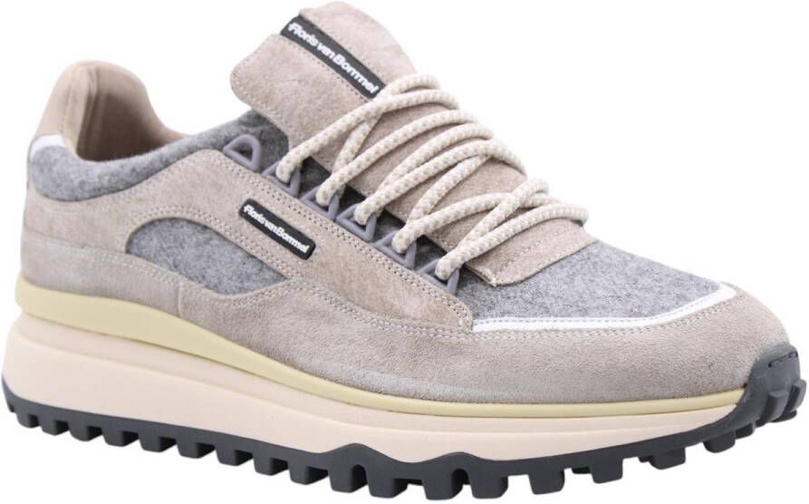 FLORIS VAN BOMMEL Lage Sneakers Heren Sfm-10248 De Gripper Maat: 46⅔ Materiaal: Suède Kleur: Beige - Foto 2