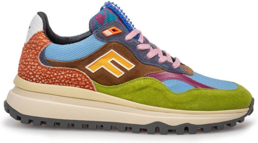 FLORIS VAN BOMMEL Lage Sneakers Heren Sfm-10268 De Gripper Maat: 40⅔ Materiaal: Textiel Kleur: Groen