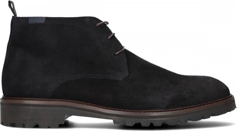 Floris van Bommel STURDI 01.14 Volwassenen Heren sneakers Heren veterschoenVrije tijd half-hoog Zwart - Foto 5