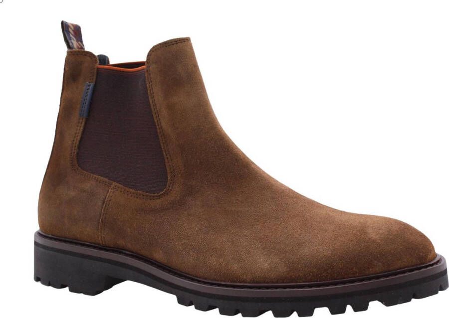 Floris van Bommel Sfm-60018 Chelsea boots Enkellaarsjes Heren Cognac