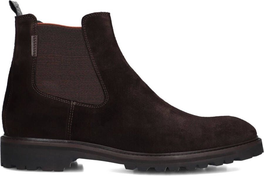 FLORIS VAN BOMMEL Chelsea Boots Heren Sfm-60018 Sturdi Maat: 42⅔ Materiaal: Suède Kleur: Bruin - Foto 3