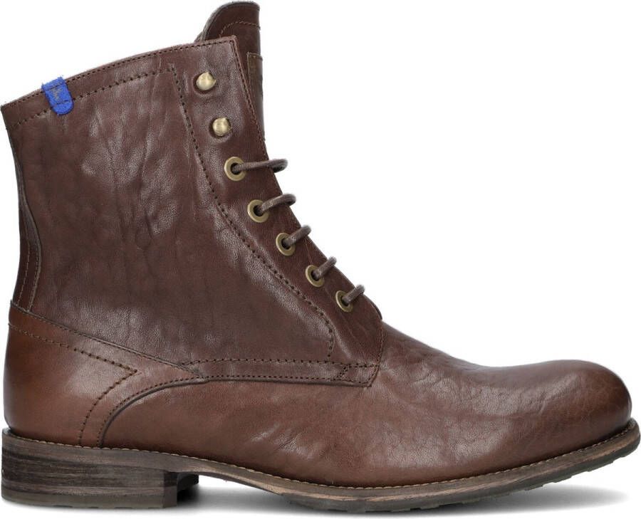 Floris van Bommel Sfm-80011 Veterboots Laarzen Met Veters Heren Cognac