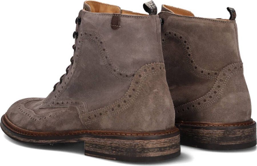 FLORIS VAN BOMMEL Veterboots Heren Sfm-80035 Maat: 40⅔ Materiaal: Suède Kleur: Taupe - Foto 4