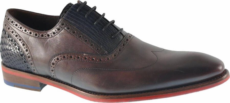 Floris van Bommel 19062 Nette schoenen Business Schoenen Heren Bruin + - Foto 3