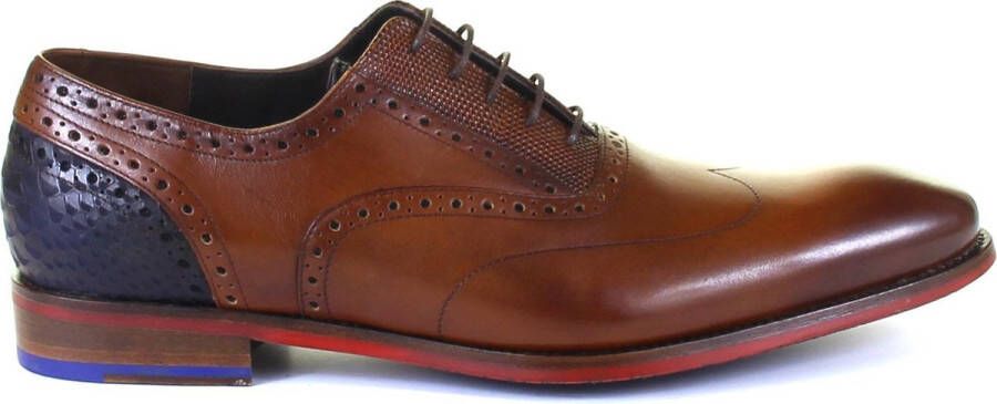 Floris van bommel De Stapper 03.00 Cognac G+Wijdte Veterschoenen - Foto 2