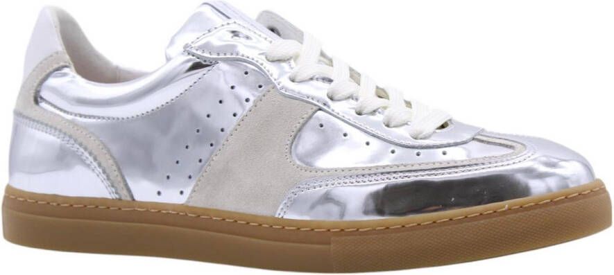 FLORIS VAN BOMMEL Lage Sneakers Dames Sfw-10096 Maat: 37 Materiaal: Lakleer Kleur: Zilver - Foto 2