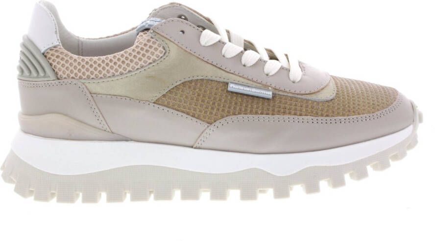 Floris van Bommel Sfw-10100 Grommi Sneakers Leer Dames Beige