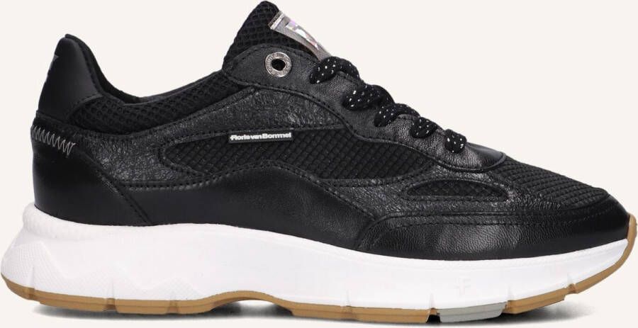 FLORIS VAN BOMMEL Lage Sneakers Dames Sfw-10101 Daysi Maat: 36 Materiaal: Leer Kleur: Zwart