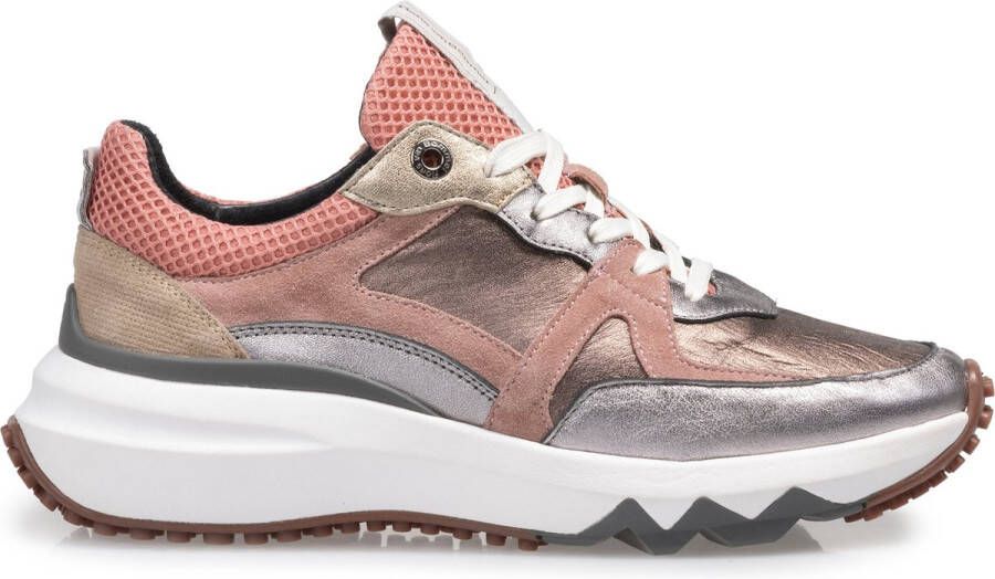 Floris van Bommel Sfw-10111 Lage sneakers Leren Sneaker Dames Zilver - Foto 3