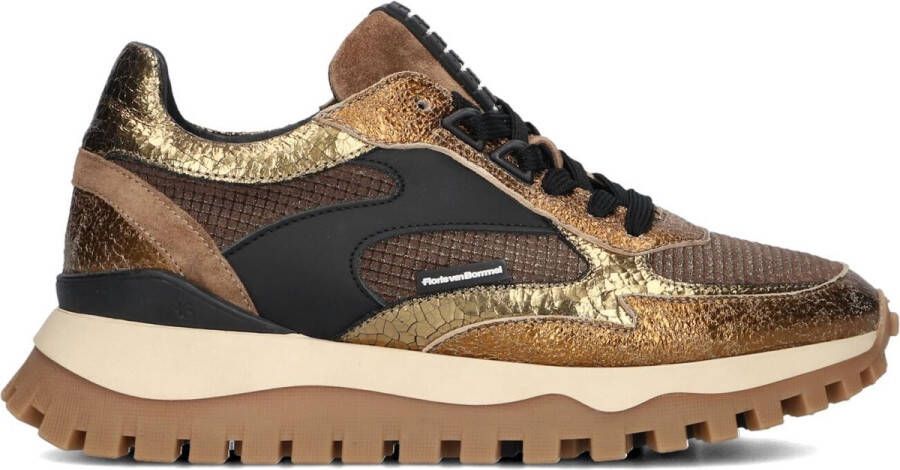 FLORIS VAN BOMMEL Lage Sneakers Dames Sfw-10127 Grommi Maat: 36 Materiaal: Textiel Kleur: Brons