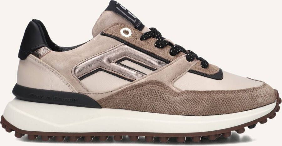 Floris van Bommel Sfw-10128 Noppi Sneakers Suède Dames Taupe