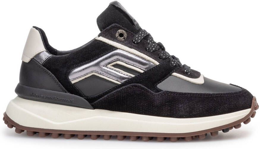 Floris van Bommel Sfw-10128 Noppi Sneakers Suède Dames Zwart