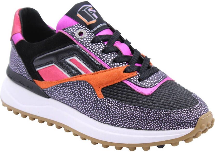 FLORIS VAN BOMMEL Lage Sneakers Dames Sfw-10128 Noppi Maat: 39 Materiaal: Textiel Kleur: Zwart