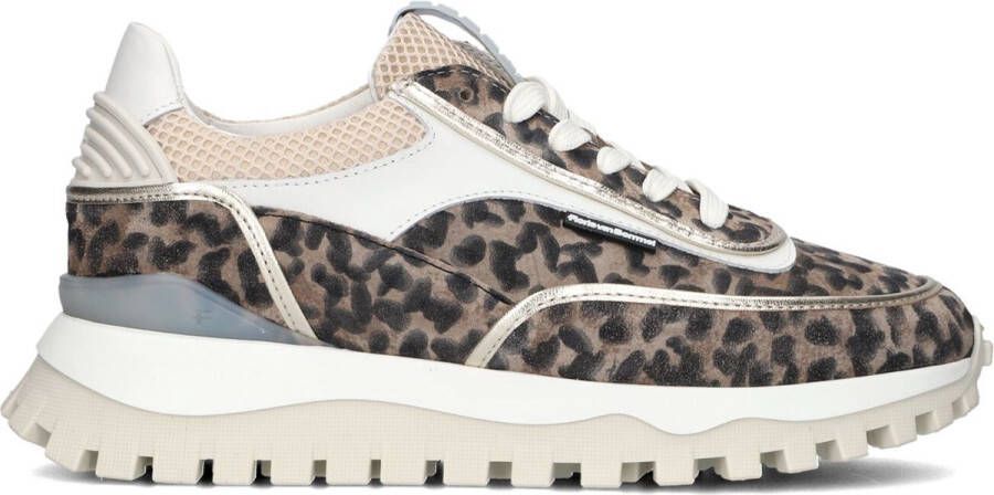 FLORIS VAN BOMMEL Lage Sneakers Dames Sfw-10131 Grommi Maat: 36 Materiaal: Leer Kleur: Beige - Foto 4
