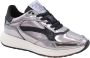FLORIS VAN BOMMEL Lage Sneakers Dames Sfw-10138 Suvi Maat: 38 5 Materiaal: Leer Kleur: Zilverkleurig - Thumbnail 1