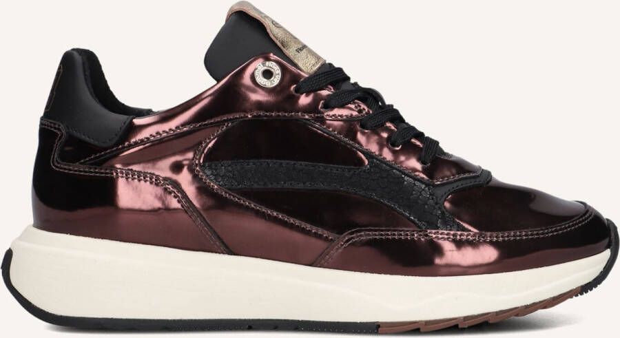 FLORIS VAN BOMMEL Lage Sneakers Dames Sfw-10138 Suvi Maat: 36 Materiaal: Lakleer Kleur: Bruin