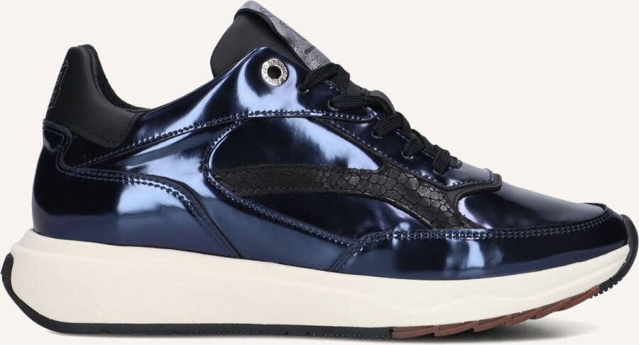 FLORIS VAN BOMMEL Lage Sneakers Dames Sfw-10138 Suvi Maat: 43 Materiaal: Leer Kleur: Blauw