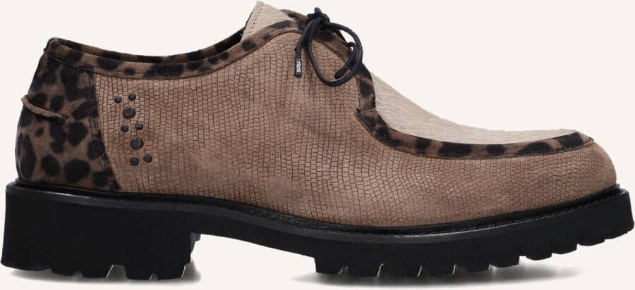 FLORIS VAN BOMMEL Veterschoenen Dames Sfw-30036 Selsi Maat: 41 Materiaal: Suède Kleur: Taupe - Foto 2