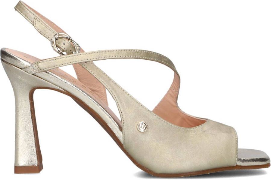 FLORIS VAN BOMMEL Slingbacks Dames Sfw-90065 Maat: 38 Materiaal: Leer Kleur: Goud - Foto 4