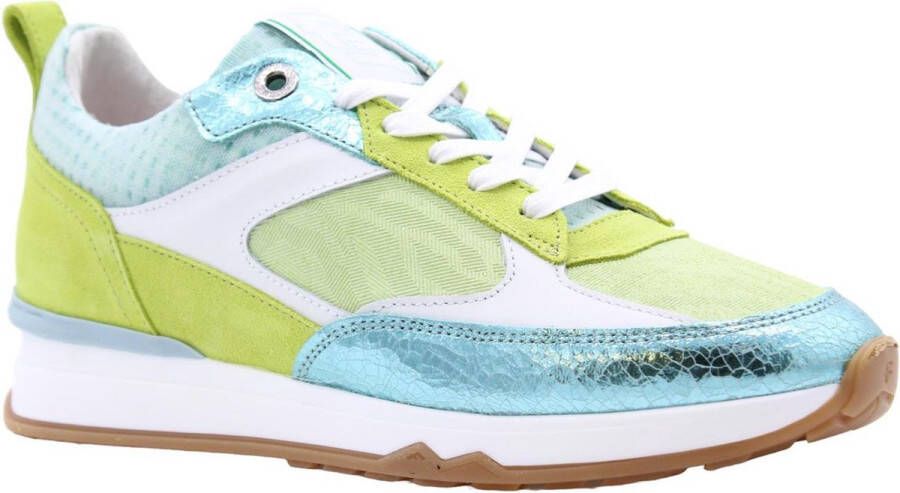 Floris van bommel 10079 Noppi 17.25 Green G-Wijdte Lage sneakers