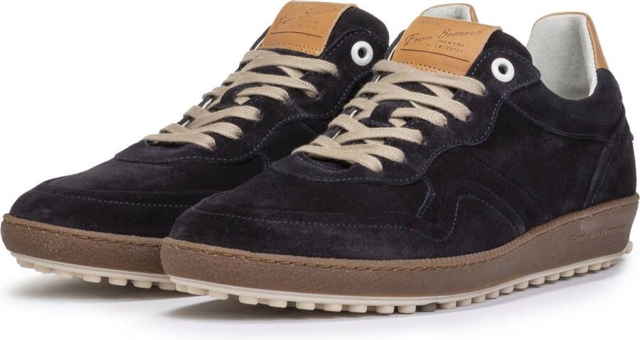 FLORIS VAN BOMMEL Lage sneakers Heren Sfm-10160 Maat: 44 Materiaal: Suède Kleur: Blauw