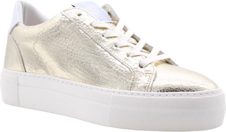 Floris van Floris van Bommel van Floris van Bommel Sneakers Dames Lage sneakers Damesschoenen Leer SFW-10059 Goud - Foto 7