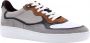Floris van Floris van Bommel van Floris van Bommel Sneakers Heren Lage sneakers Herenschoenen Leer SFM-10135 Grijs - Thumbnail 3