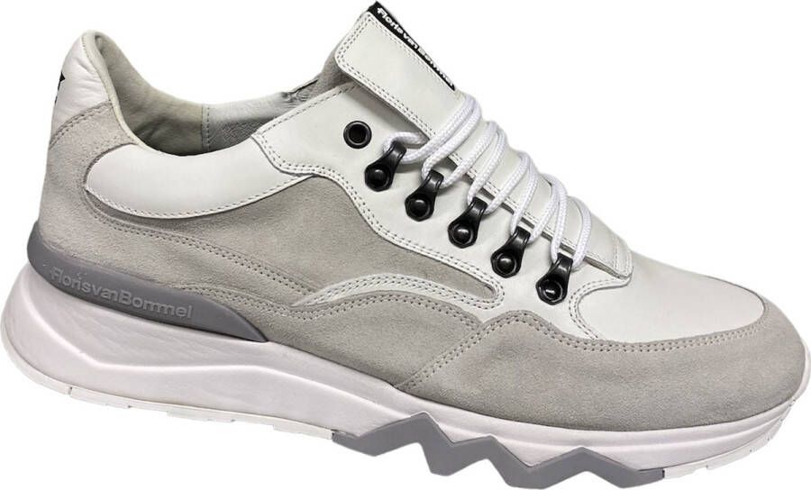 Floris van Floris van Bommel van Floris van Bommel Sneakers Heren Lage sneakers Herenschoenen Leer SFM-10135 Wit - Foto 4
