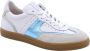 Floris van Bommel De Zaler 01.12 leren sneakers wit groen - Thumbnail 2