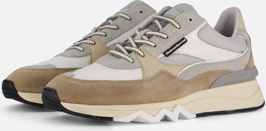 Floris van Bommel Sneakers Heren Lage sneakers Herenschoenen SFM-10155 Beige combi + - Foto 6