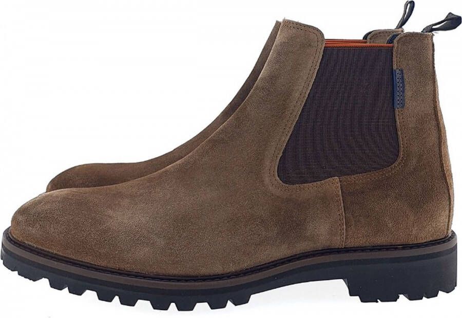 Floris van Floris van Bommel van Floris van Bommel Chelsea boots Heren Boots Laarzen Herenschoenen Suède SFM-60018 Midden bruin - Foto 2