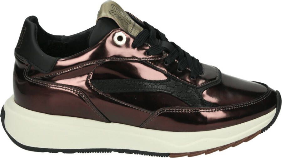 FLORIS VAN BOMMEL Lage Sneakers Dames Sfw-10138 Suvi Maat: 41 Materiaal: Lakleer Kleur: Bruin