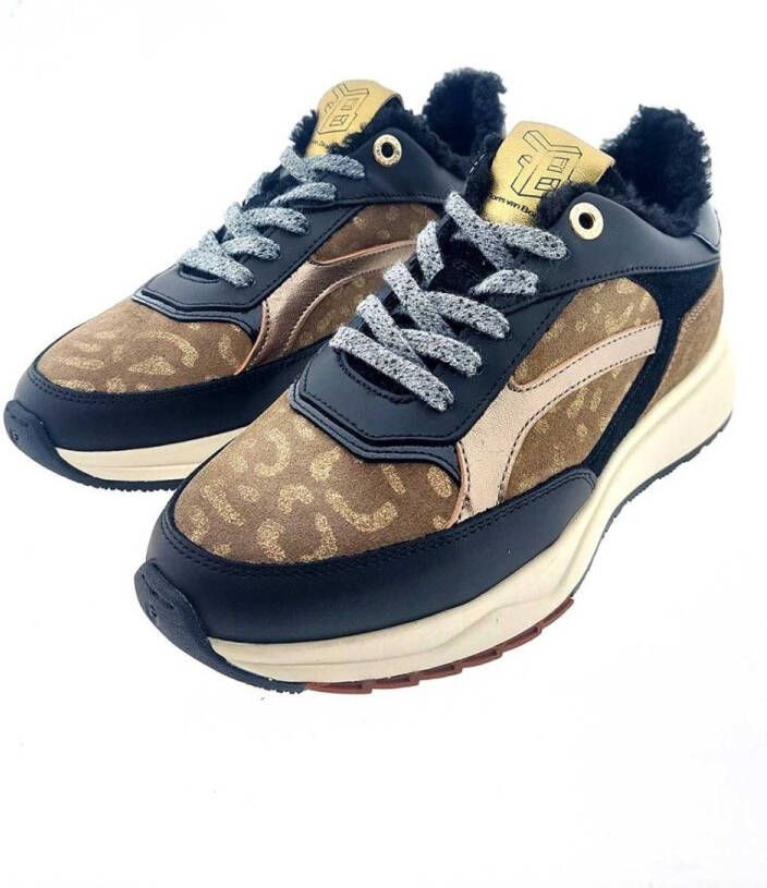 Floris van Bommel Sfm-10138 Suvi Sneakers Leer Dames Bronskleurig