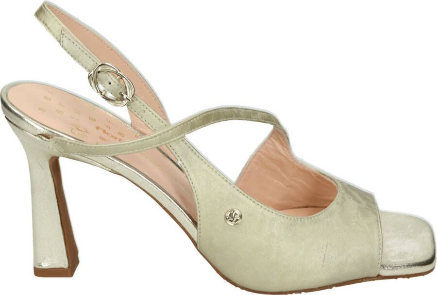 FLORIS VAN BOMMEL Slingbacks Dames Sfw-90065 Maat: 38 Materiaal: Leer Kleur: Goud - Foto 3