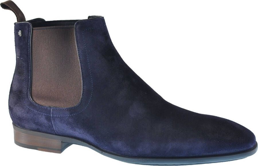 Van Bommel 10342 hoge business schoenen heren blauw 01 darkblue suede 43 5 (9+) - Foto 3