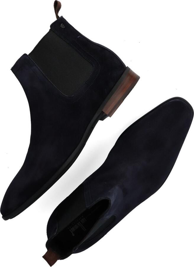 Van Bommel 10342 hoge business schoenen heren blauw 01 darkblue suede 42 5 (8+) - Foto 8