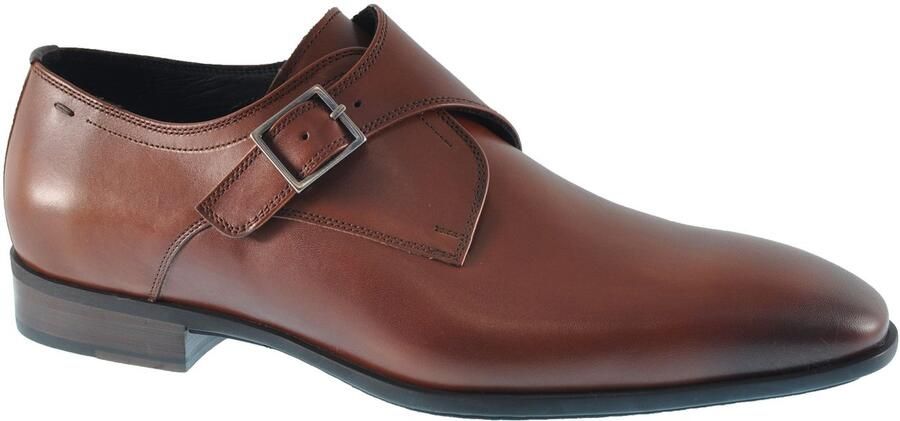 Van bommel 30016 Sella 04.03 Dark Cognac G+ Wijdte Gespschoenen
