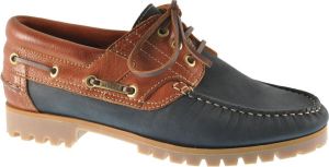 Floris van Bommel Van Bommel 10470 Sportieve veterschoen men (10+) bluebeige 11 darkblue Leer