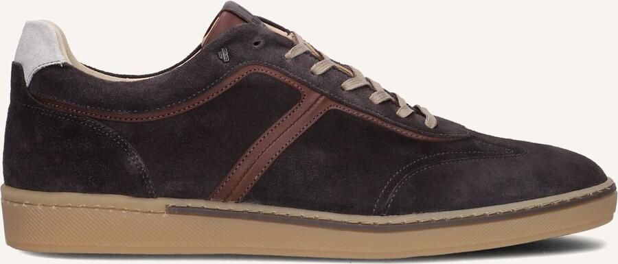 VAN BOMMEL Lage Sneakers Heren Sbm-10024 Bora Maat: 41 Materiaal: Suède Kleur: Bruin