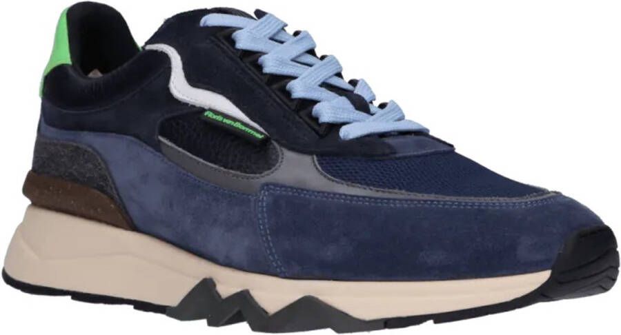 Van Bommel Floris -art SFM 10234 41 02 de zager 12.06-blauw-heren-sneaker